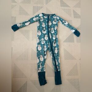 Little Sleepies Snowman Zippy